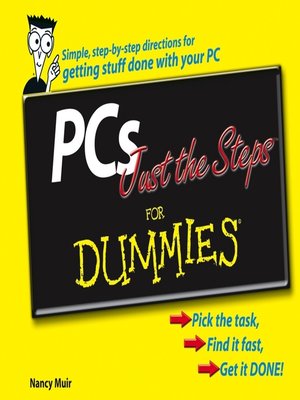 cover image of PCs Just the Steps For Dummies